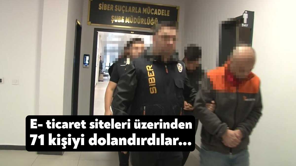 Kocaeli’de kurdukları e-ticaret sitelerine koydukları otomobil parçası ve benzeri ürünlerin
