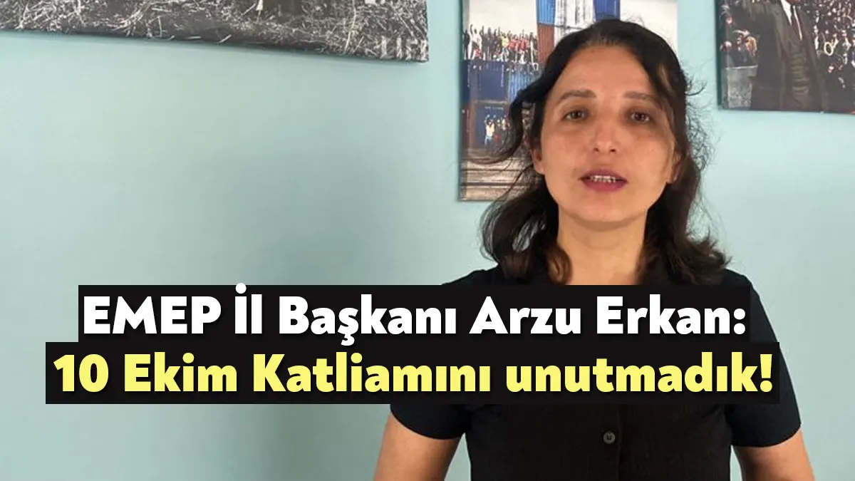 10 Ekim Katliamının 8’inci yılında açıklama yapan EMEP Kocaeli İl