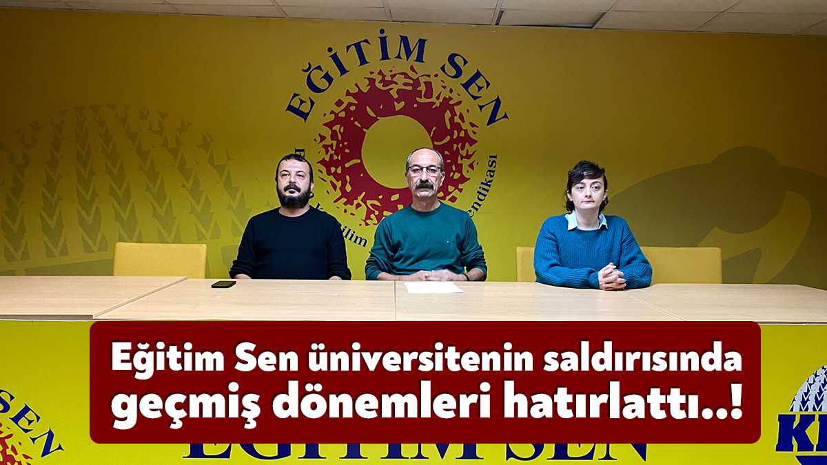 Eğitim Sen Kocaeli Şubesi, Kocaeli Üniversitesi'nden rektör yardımcısı ve güvenlik