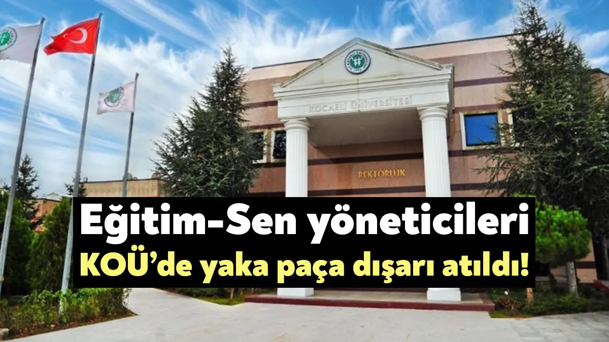 Eğitim Sen Kocaeli Şubesi Yürütme Sekreteri Ömer Furkan Özdemir ve