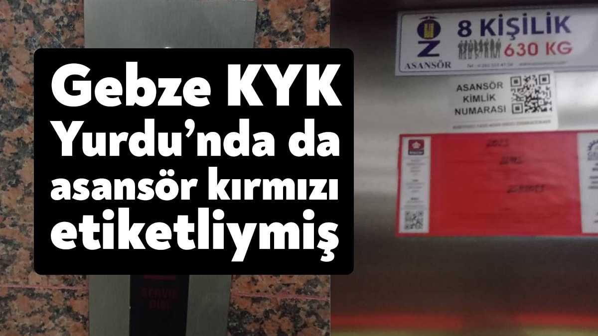Aydın’da, KYK Güzelhisar Kız Öğrenci Yurdu'nda arıza yapan asansörden çıkmaya
