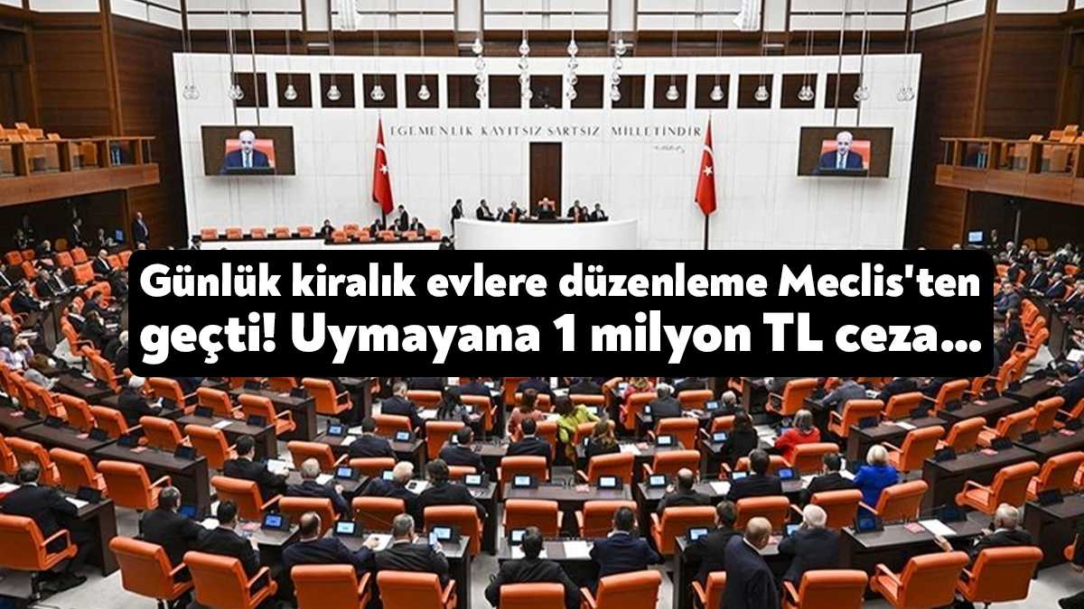 Konutların Turizm Amaçlı Kiralanmasına ve Bazı Kanunlarda Değişiklik Yapılmasına Dair