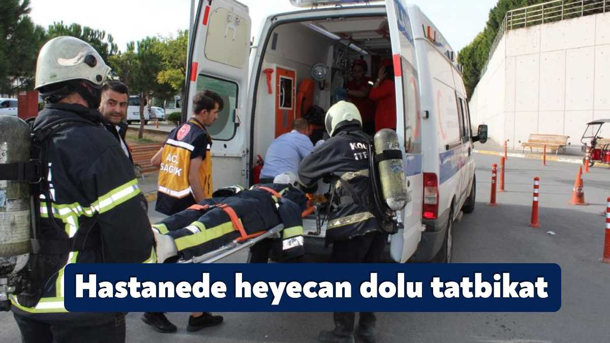 Kocaeli'nin Darıca ilçesinde hastanede deprem tatbikatı yapıldı. Ekiplerin "gerçek gibi"