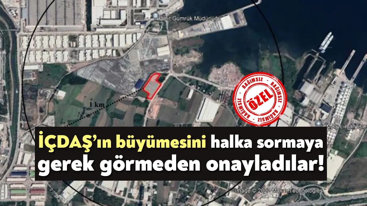 İÇDAŞ Çelik Enerji Tersane ve Ulaşım San. A.Ş.  tarafından planlanan