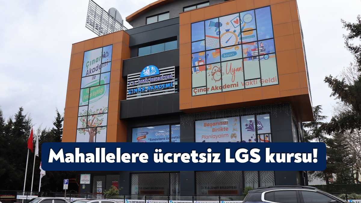 Eğitimde fırsat eşitliğini önemseyen İzmit Belediyesi Çınar Akademi, liseye hazırlanan
