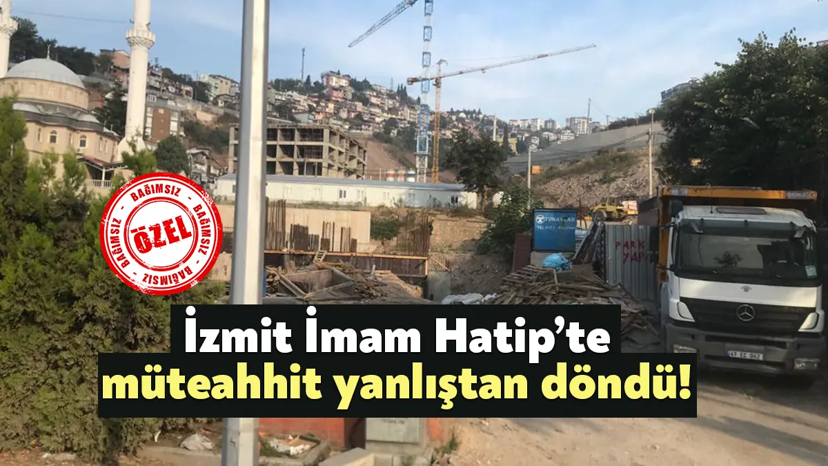 İzmit İmam Hatip Lisesi’nin yeni binası için inşaat çalışmaları devam