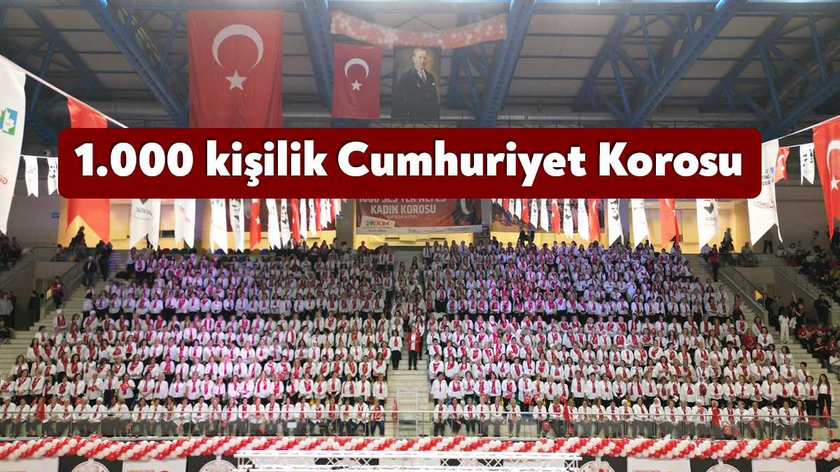 İzmit Belediyesinin Cumhuriyetimizin 100’üncü kutlamaları kapsamında 1000 Ses Tek Nefes