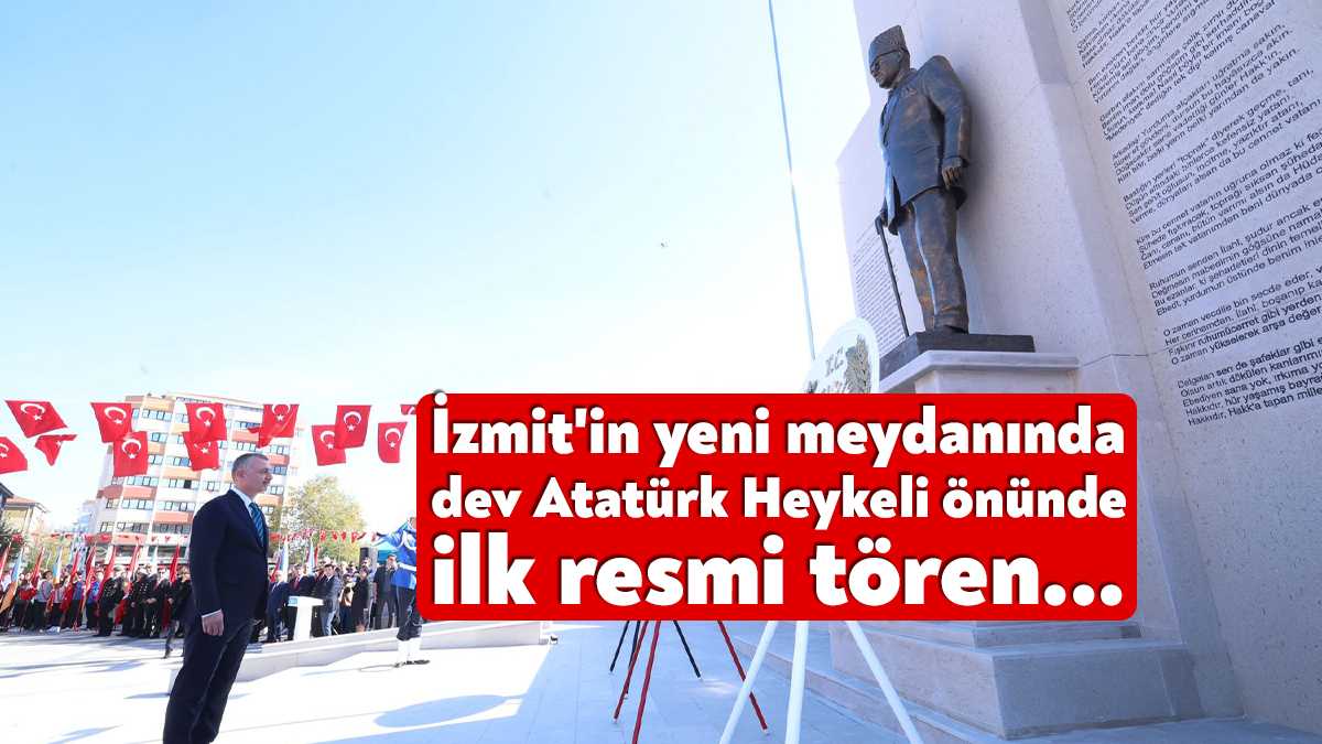 29 Ekim Cumhuriyet Bayramı nedeniyle İzmit'in yeni tören alanındaki ilk