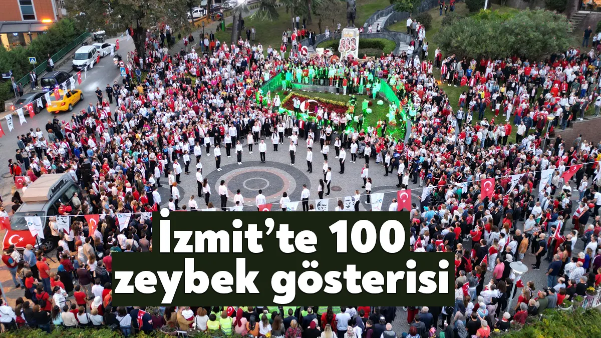 İzmit Belediyesi, Cumhuriyet’in kuruluşunun 100’üncü yılına Kültür Tepesinde özel zeybek