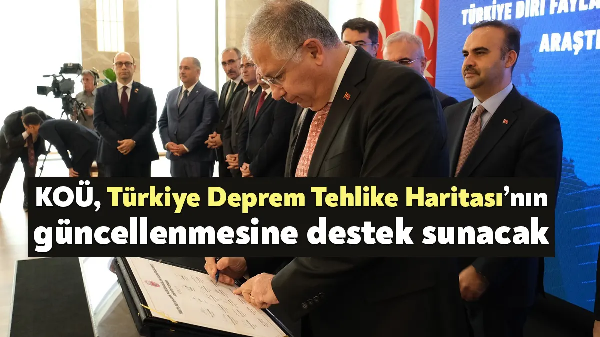 Kocaeli Üniversitesi paydaşlığında gerçekleştirilecek proje ile diri faylar ve fay