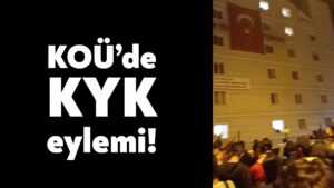Kocaeli Üniversitesi öğrencilerinden KYK eylemi!