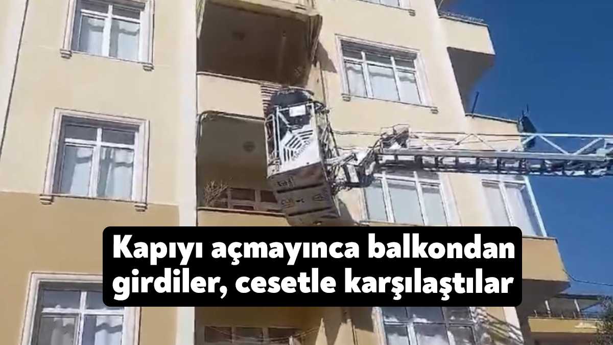 Kocaeli’nin Körfez ilçesinde kendisinden haber alınmayan yaşlı adam, balkondan eve