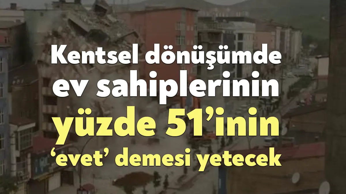Çevre, Şehircilik ve İklim Değişikliği Bakanlığı tarafından Kentsel Dönüşüm