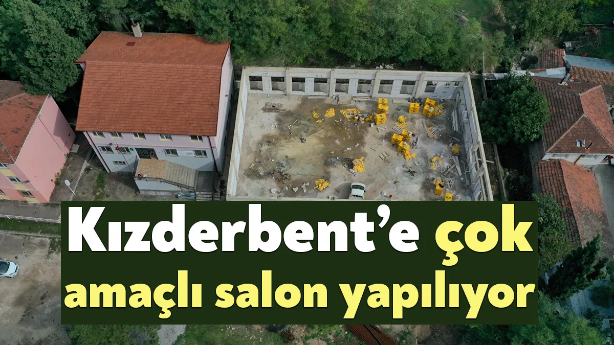Kocaeli Büyükşehir, Karamürsel’in Kızderbent Mahallesi’ne çok amaçlı salon inşa ediyor
