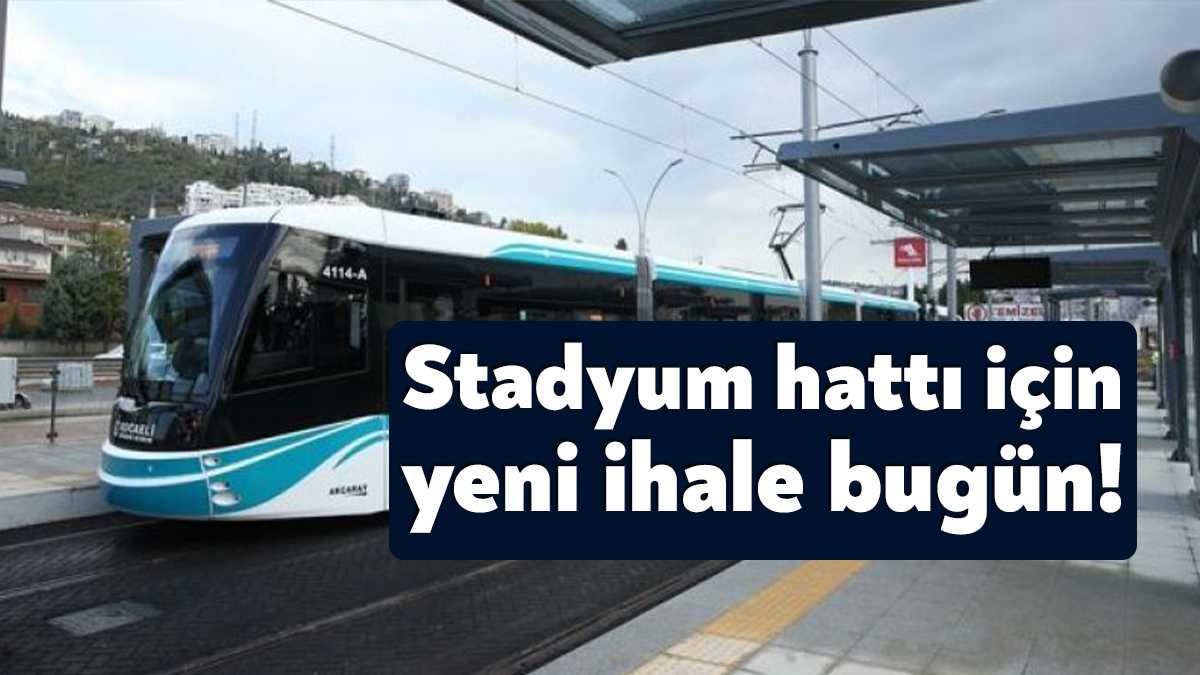 Kocaeli Büyükşehir Belediyesi’nin İzmit tramvay hattı için bir süre önce