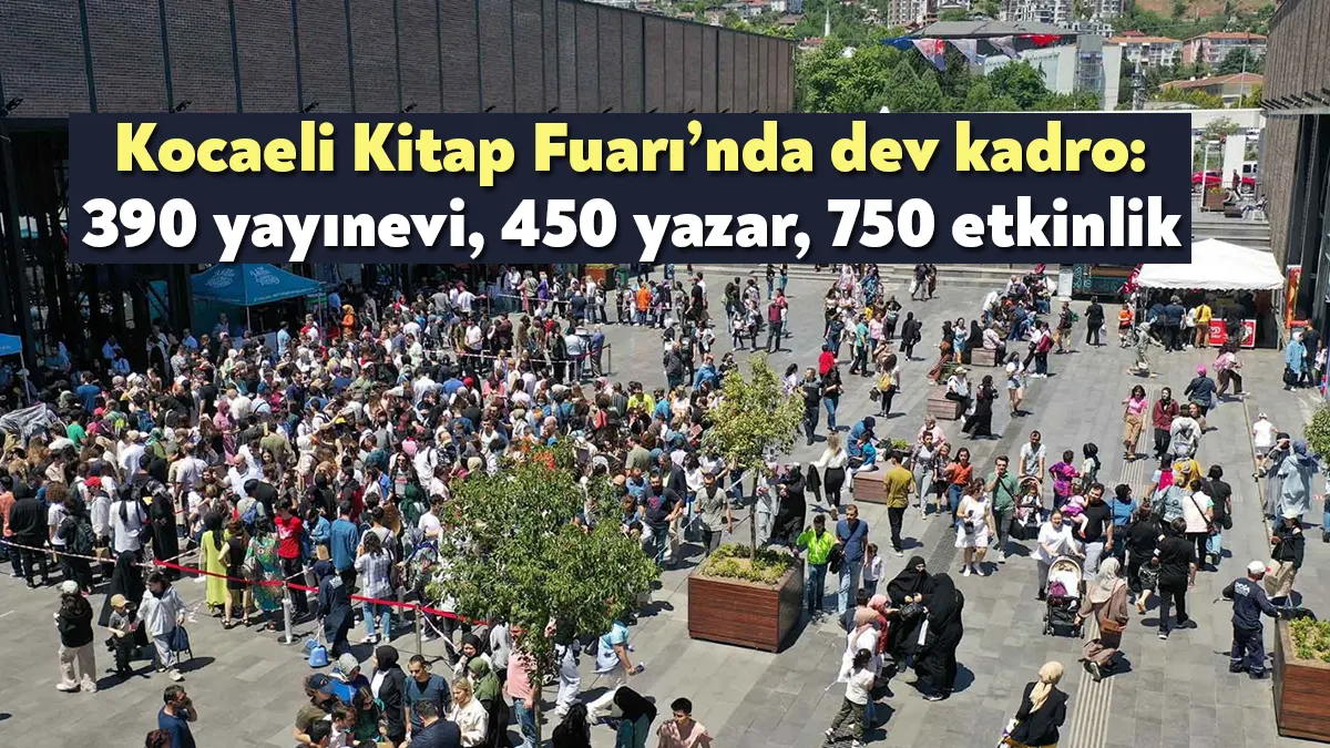 7-15 Ekim’de 13. Kocaeli Kitap Fuarı’nda 390 yayınevi, 450 yazar