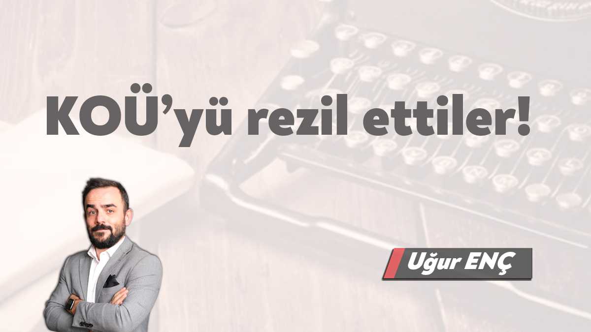 Birkaç yıl önce Kocaeli Üniversitesi’nde üst düzey görevlerden birinde yer