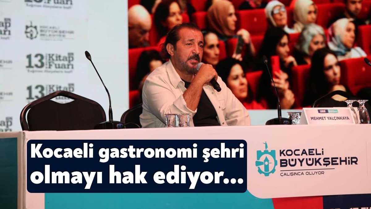 13. Kocaeli Kitap Fuarı’nda konuşan ekranların sevilen ismi Mehmet Yalçınkaya,