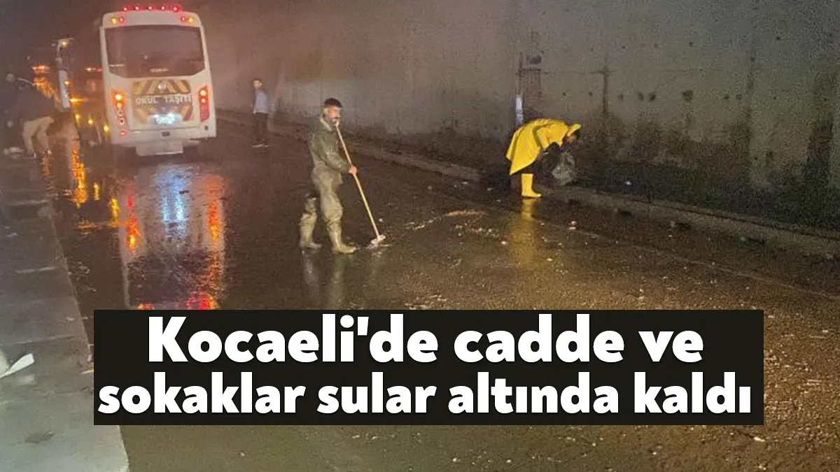 Kocaeli'de 2 gün boyunca etkili olan sağanak yağış sebebiyle tünel,