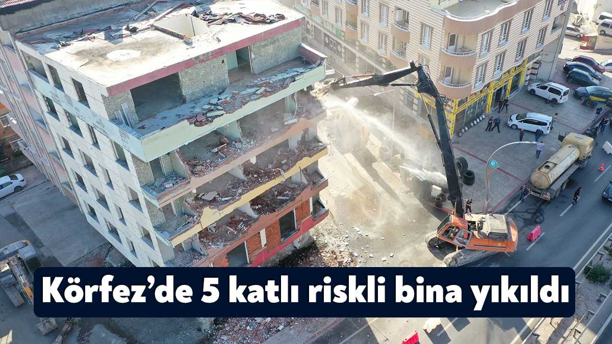 Körfez Belediyesi, ilçe genelinde yürüttüğü çalışma kapsamında yüksek riskli olduğu