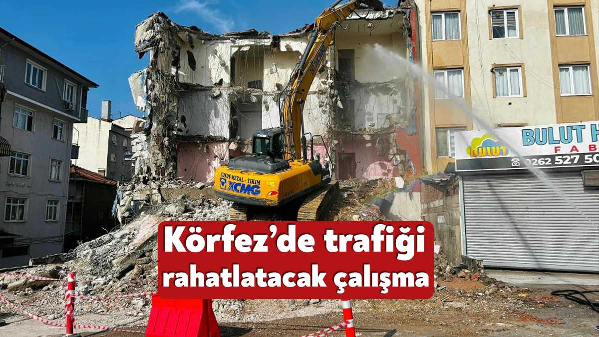 Körfez Belediyesi, Kuzey Mahallesi’nde trafiğe neşter vuracak olan bağlantı yolu