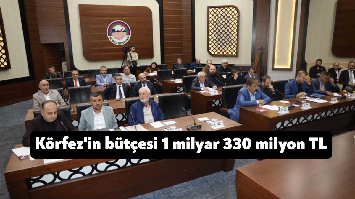Körfez Belediyesi'nin ekim ayı meclis toplantısı ikinci oturumda 2024 yılı