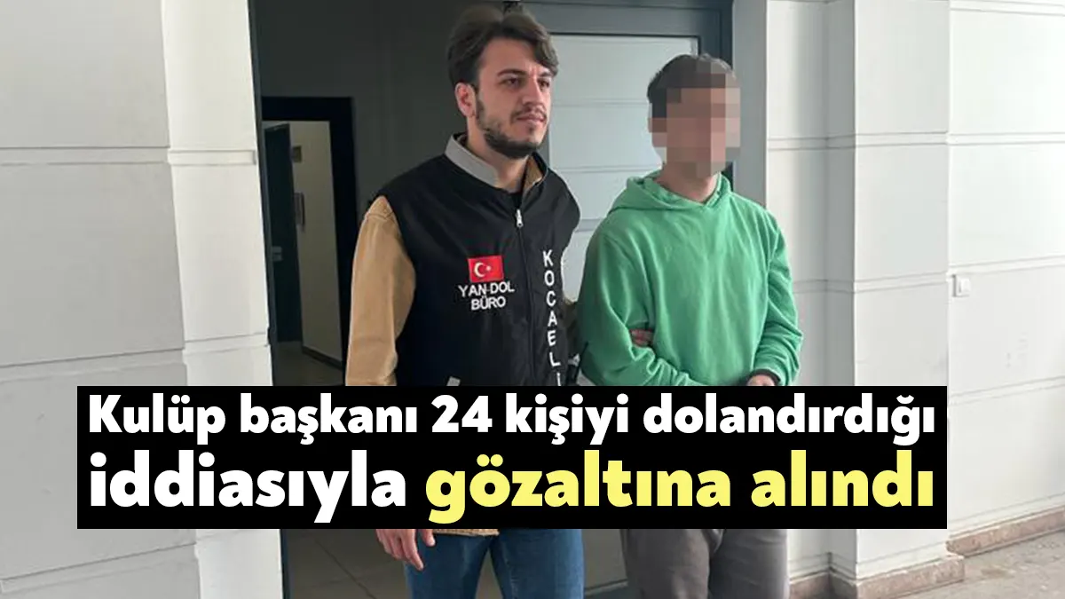 Kocaeli'de Gölcük İşitme Engelliler Spor Kulübü Başkanı, 24 kişiyi