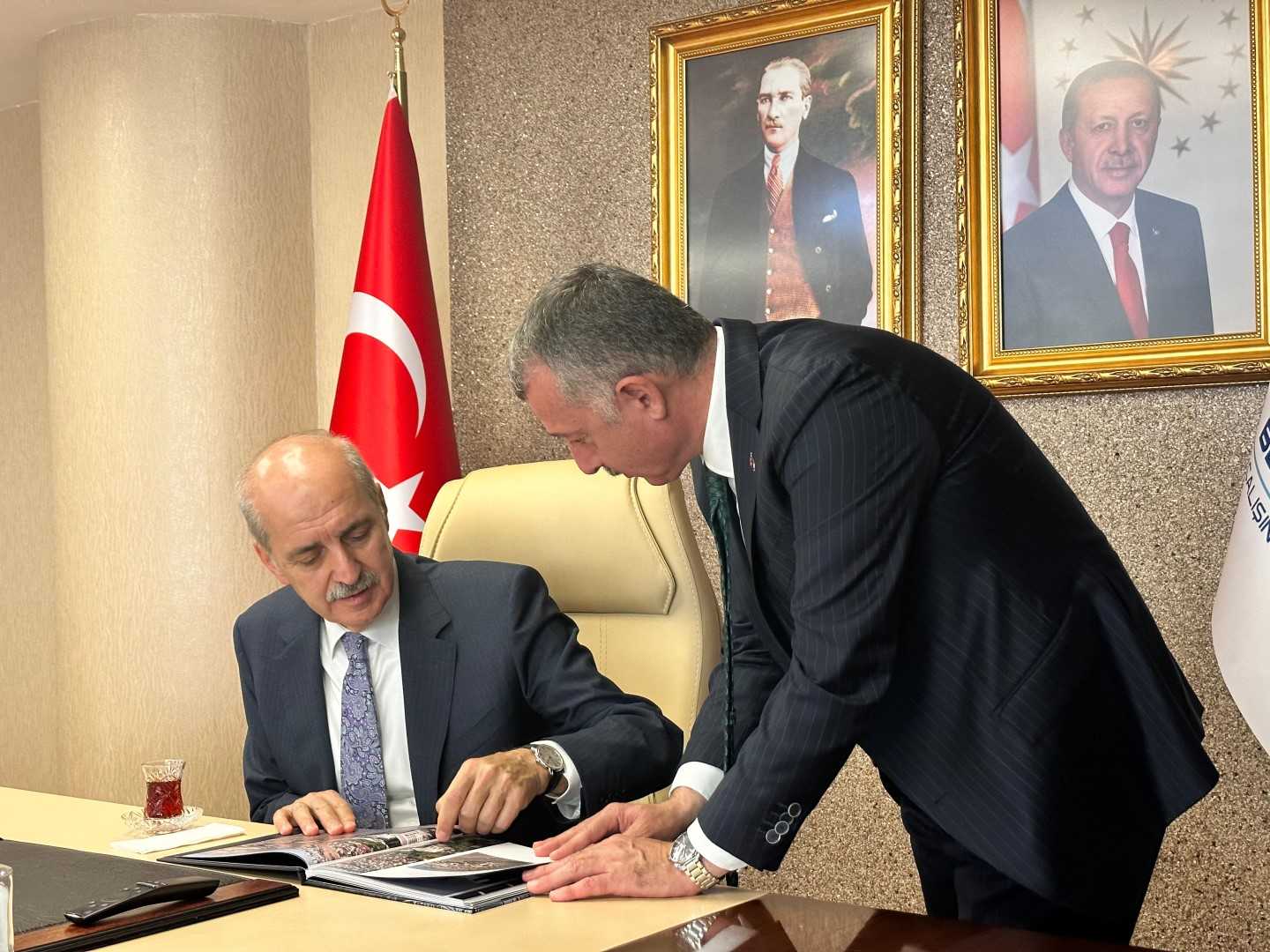 Kocaeli’nde temaslarda bulunan TBMM Başkanı Numan Kurtulmuş, Kocaeli Büyükşehir Belediyesi’ni