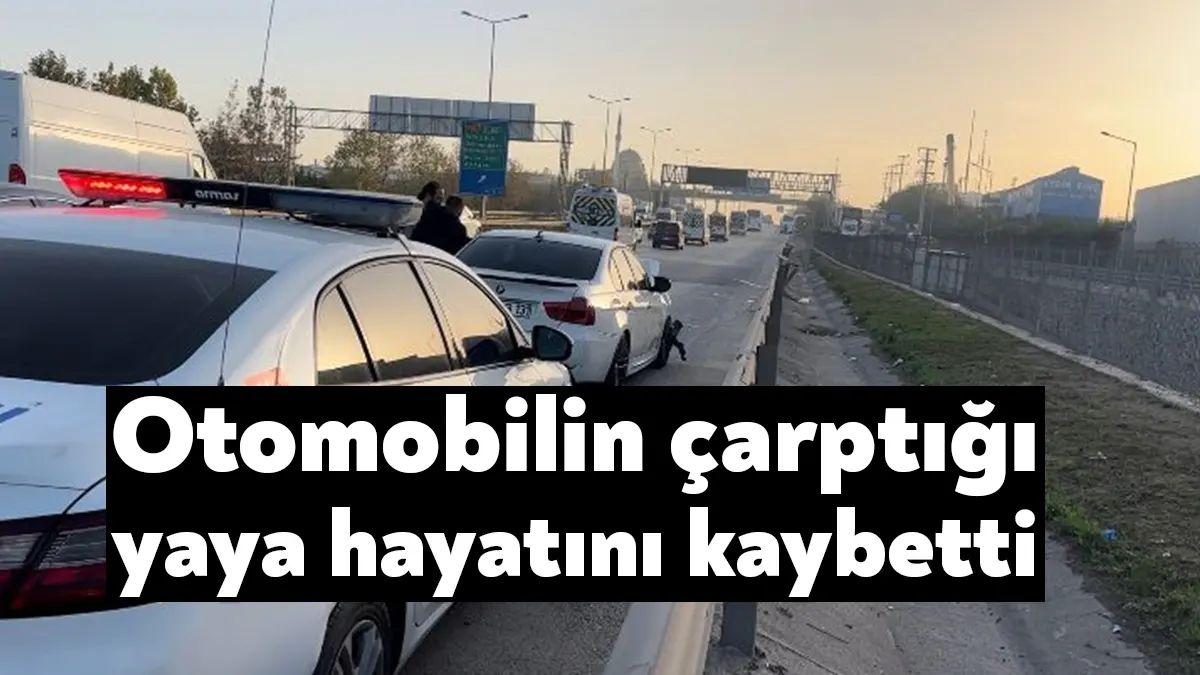 Kocaeli’nin Gebze ilçesinde yolun karşısına geçtiği esnada otomobilin çarptığı yaya,