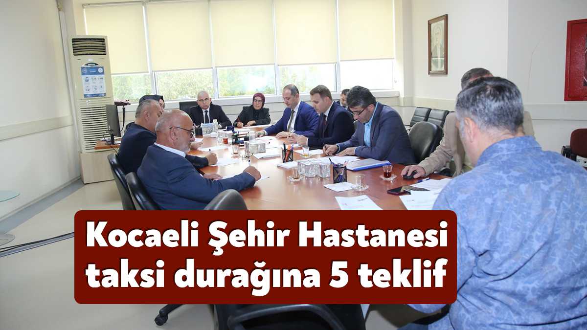 Kocaeli Şehir Hastanesi Taksi Durağının 23 araçlık kısmı için düzenlenen