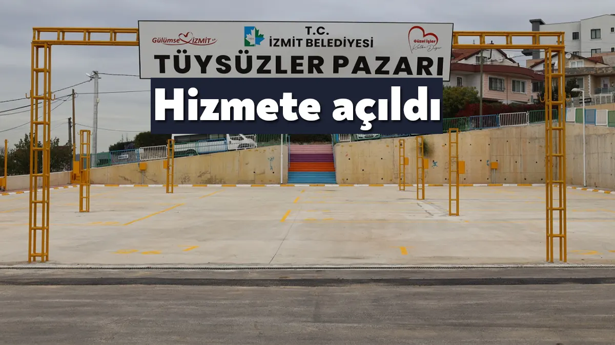 İzmit Belediyesi Etüt ve Proje Müdürlüğü tarafından Tüysüzler Mahallesi’nde hazırlanan