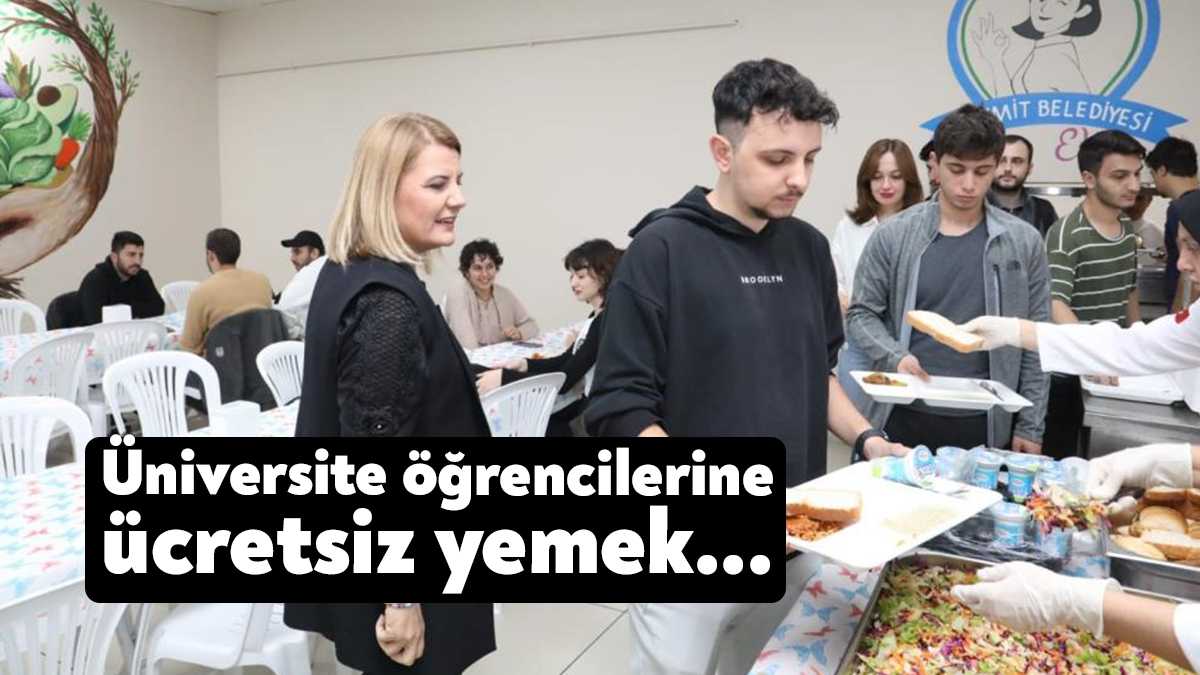 İzmit Belediyesi, üniversite öğrencilerinin sıcak yemek ihtiyaçlarını karşıladığı projeyi, yeni