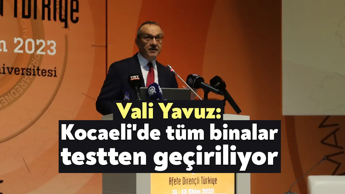 Uluslararası Afet ve Dirençlilik Kongresine katılan Kocaeli Valisi Seddar Yavuz,
