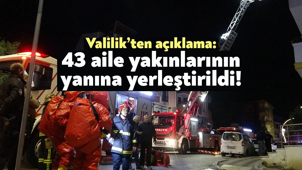 Körfez ilçesindeki boş bir dükkanda alüminyum fosfit ile suyun tepkimeye