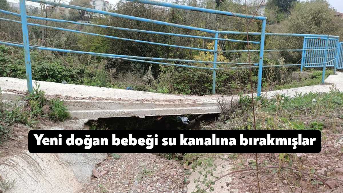 Kocaeli'nin İzmit ilçesinde su kanalında yeni doğmuş kız bebek bulundu.