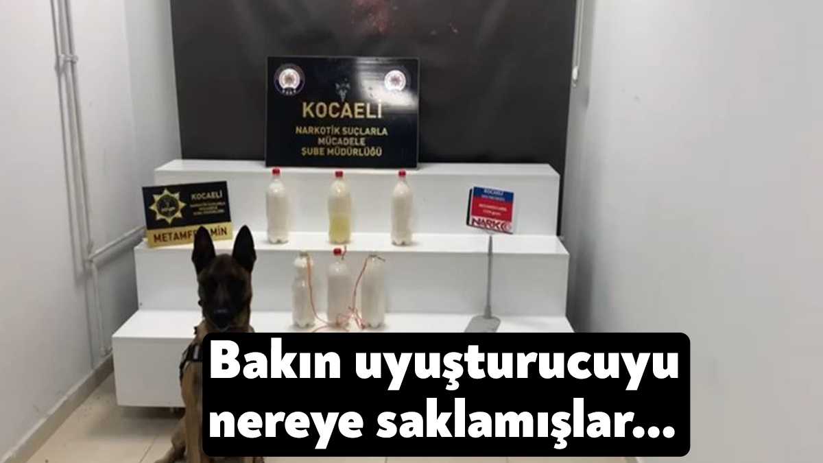 Kuzey Marmara Otoyolu Kocaeli geçişinde narkotik polisinin durdurduğu otomobilde yapılan