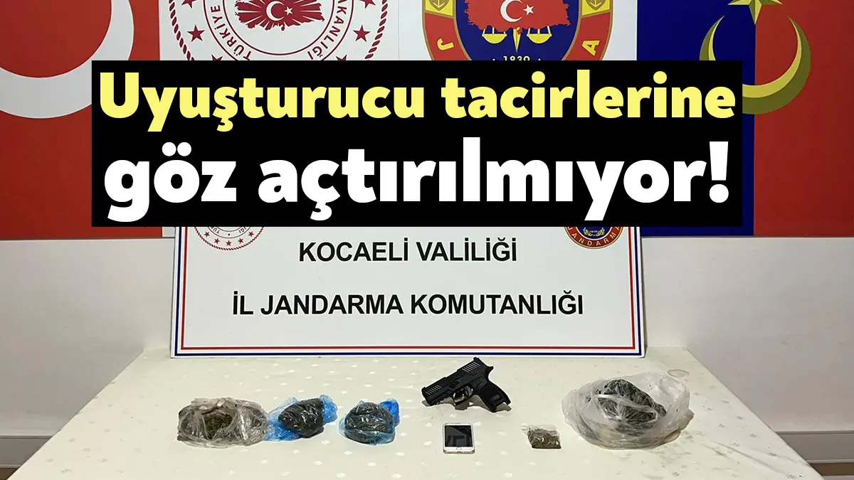 Kocaeli İl Jandarma Komutanlığınca, Uyuşturucu Suçları ile Mücadele kapsamında 5