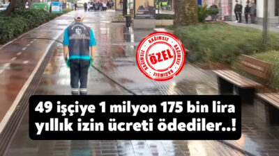 Kocaeli Büyükşehir Belediyesi yıllık izin kullanmayan 49 işçisine toplu ödeme