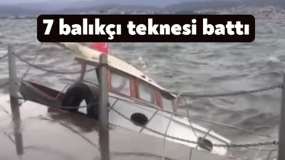 İzmit Körfezi'nde şiddetli fırtına sebebiyle deniz taştı, metrelerin boyu 2
