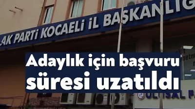 AK Parti’de daha önce 17 Kasım'a kadar devam edeceği açıklanan