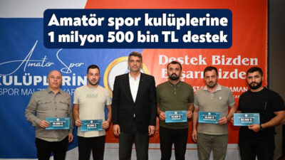 Kartepe Belediye Başkanı Mustafa Kocaman, amatör spor kulüplerine toplam 1