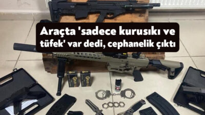 Kocaeli'nin İzmit ilçesinde bekçiler tarafından şüphe üzerine durdurulan araçta silah