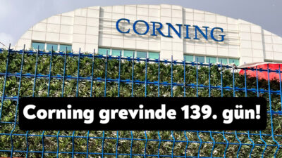Corning Kablo fabrikasında toplu iş sözleşmesinde anlaşma sağlanamaması üzerine çıkılan