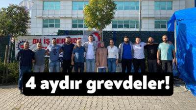 Gebze'de bulunan Corning Kablo fabrikasında çalışan işçiler, hakları için 4 aydır grevde.