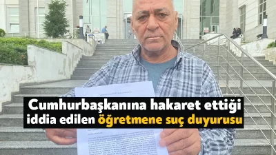 Kocaeli'nin Gebze ilçesinde bir vatandaş, kahvehanede Cumhurbaşkanı Recep Tayyip Erdoğan'a