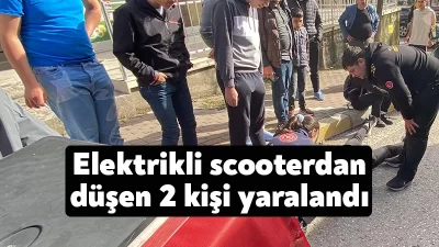 Kocaeli’nin Darıca ilçesinde elektrikli scooterın devrilmesi neticesinde meydana gelen kazada