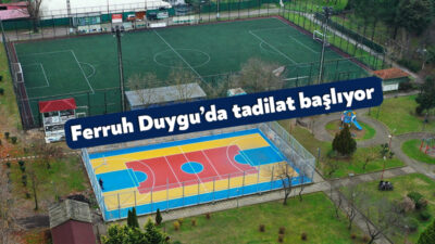 Kocaeli Büyükşehir Belediyesi, İzmit Ferruh Duygu Spor Tesislerindeki sentetik çim