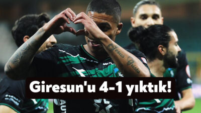 Trendyol 1.Lig’de 13.hafta mücadelesinde deplasmanda Giresunspor ile karşılaşan Kocaelispor rakibini