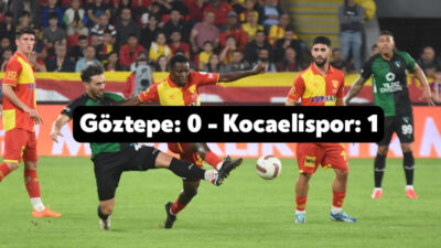 Trendyol 1.Lig’de 11.haftanın maçında deplasmanda Göztepe’ye konuk olan temsilcimiz rakibini