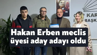 23 yıllık CHP'li Hakan Erben, Kartepe Belediye Meclis üyeliği için